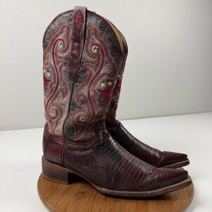 El General 1901 Teju Lizard Western Boots